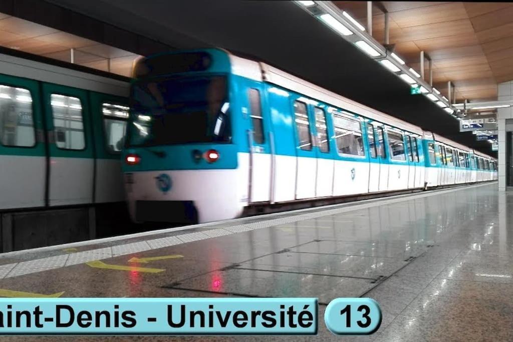 Charmante Studio Ligne 13 Tram 5 Saint Denis Pierrefitte-sur-Seine Zewnętrze zdjęcie